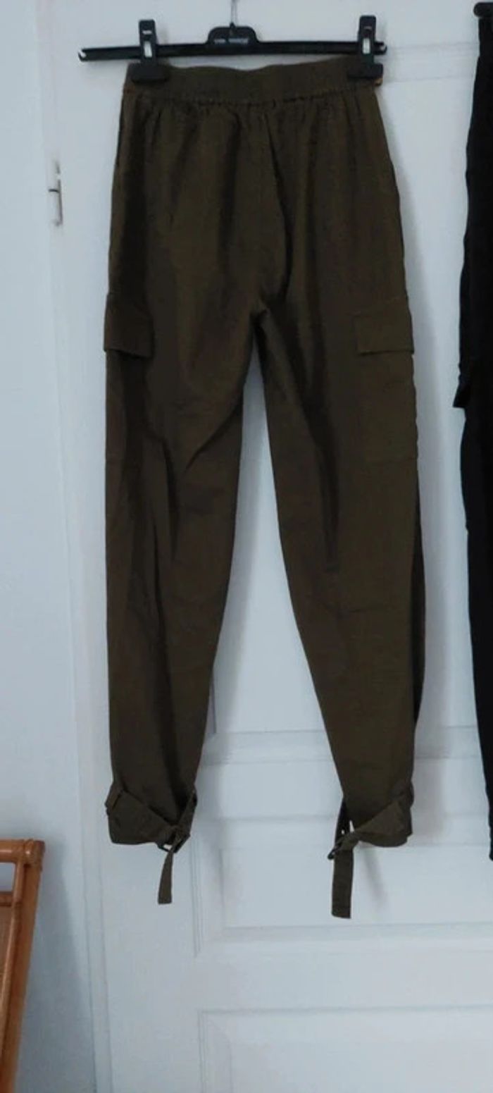Lot de 2 pantalons cargo kaki et noir - photo numéro 11