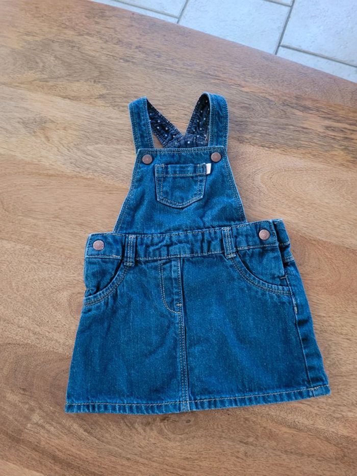 Robe salopette jean 9 mois