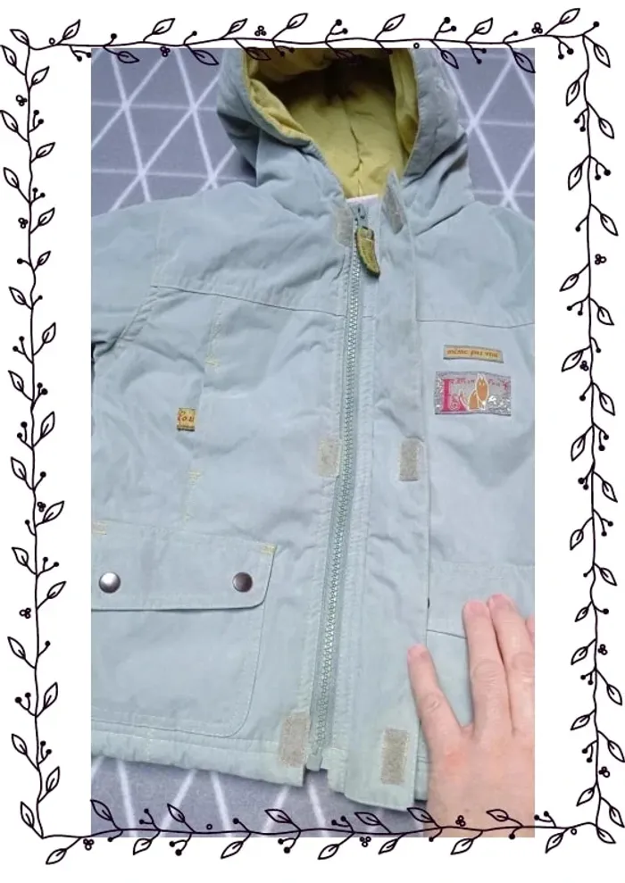 🦁Parka, influx, 12 mois - photo numéro 3
