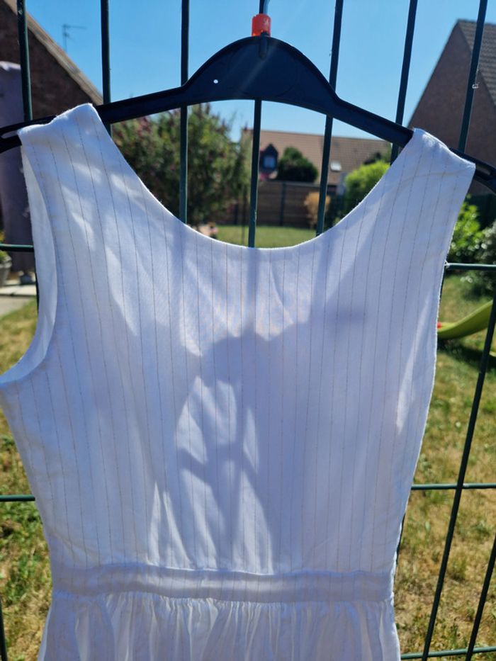 Robe blanche dos-nu Okaïdi 10 ans - photo numéro 4