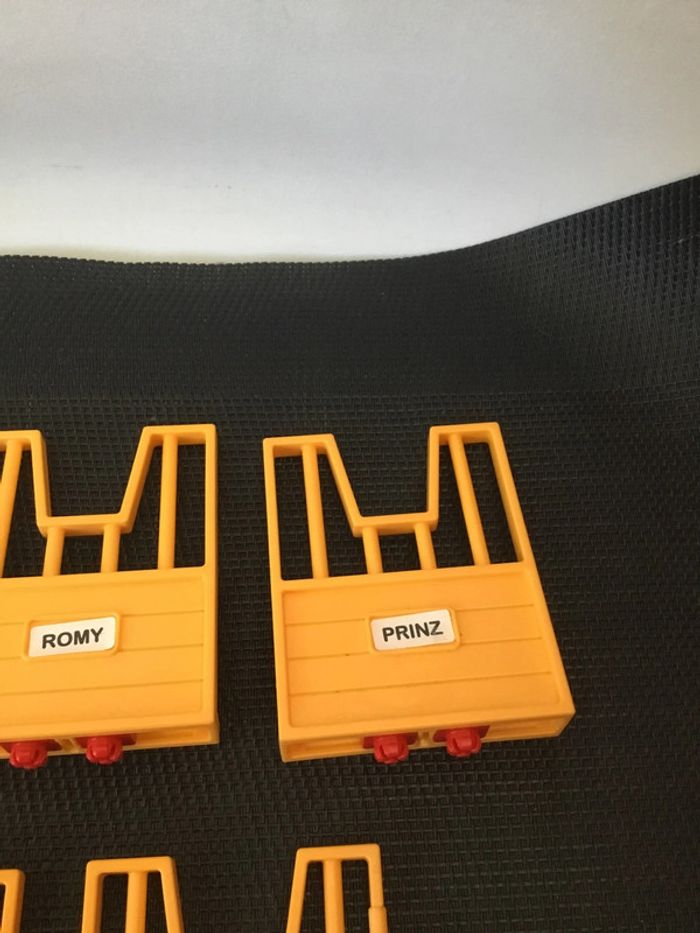 Playmobil lot portes murs oranges box centre équestre 4190 chevaux équitation - photo numéro 4