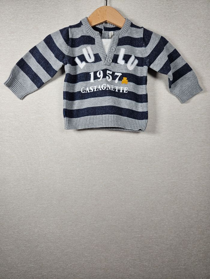 Pull en maille lulu castagnettes 3 mois 60 cm