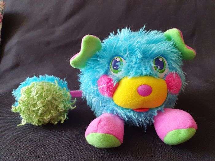 Peluche popples Playmates toys 2007 Bleu et vert - photo numéro 2