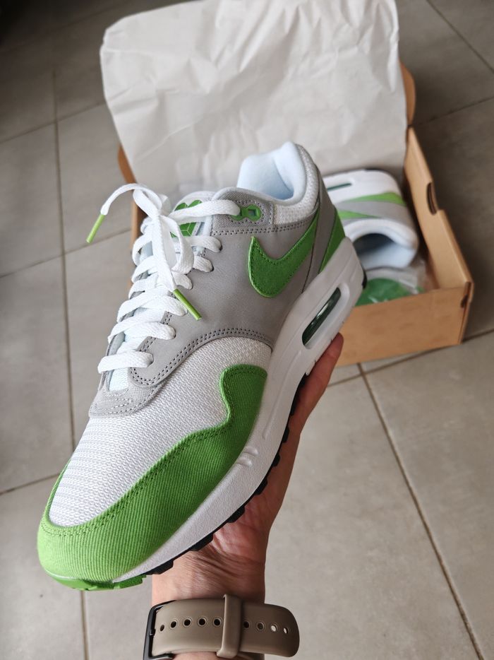 Nike air Max 1 Patta 20th Anniversaire Chlorophyll - photo numéro 3
