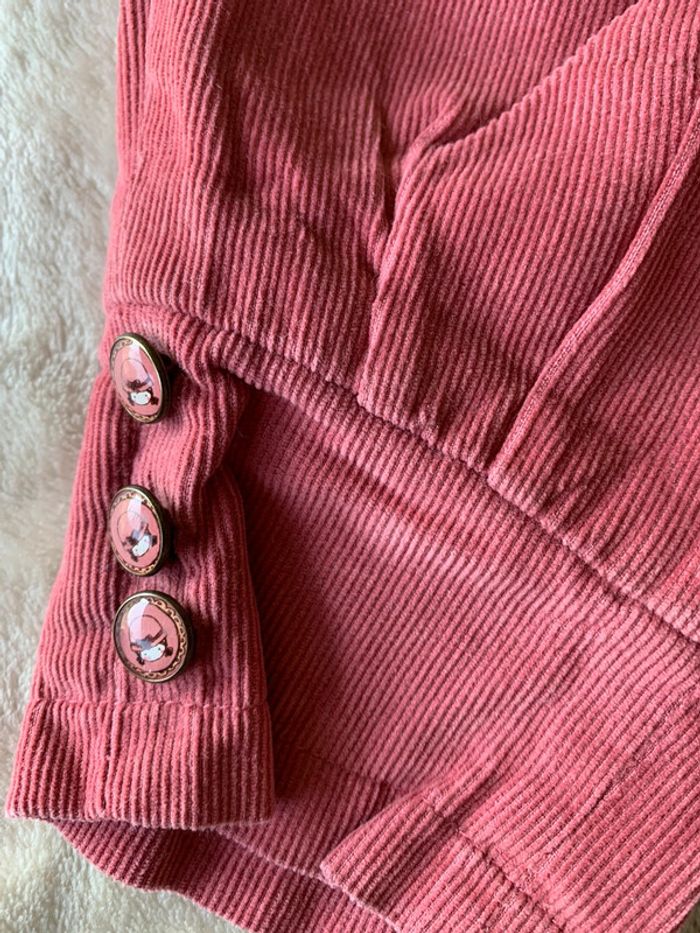 Ensemble Sergent Major Automne-Hiver Vieux Rose & Crème 9 Mois - photo numéro 10