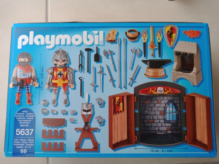 Playmobil Coffre chevalier et forgeron - photo numéro 2