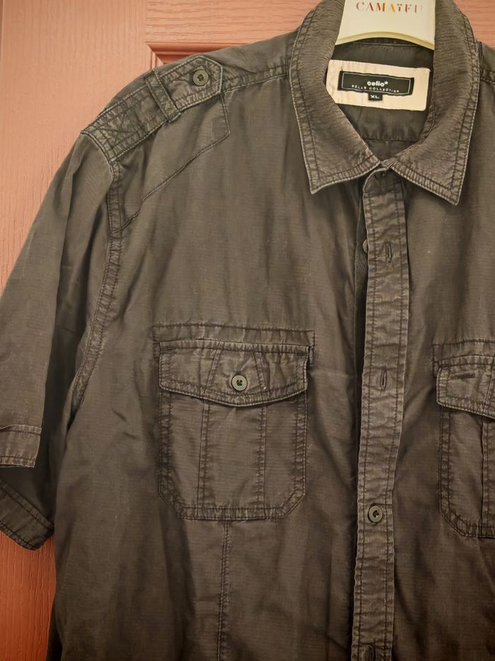 Chemise manche courte noire - photo numéro 3