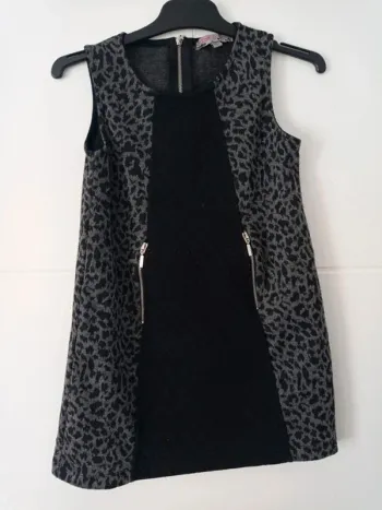 Robe noire et grise Zoé and Co 5 ans