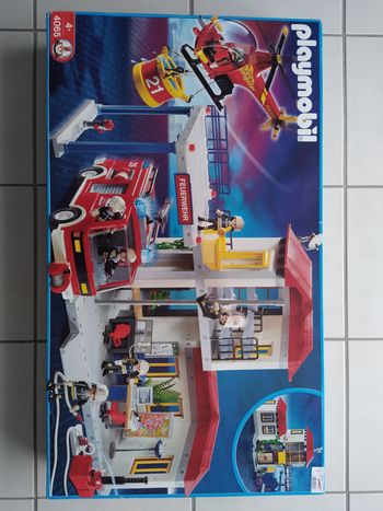 4065 PLAYMOBIL POMPIER : Set Exclusive Caserne Pompier (KAUFHOF 2004 COLLECTOR)