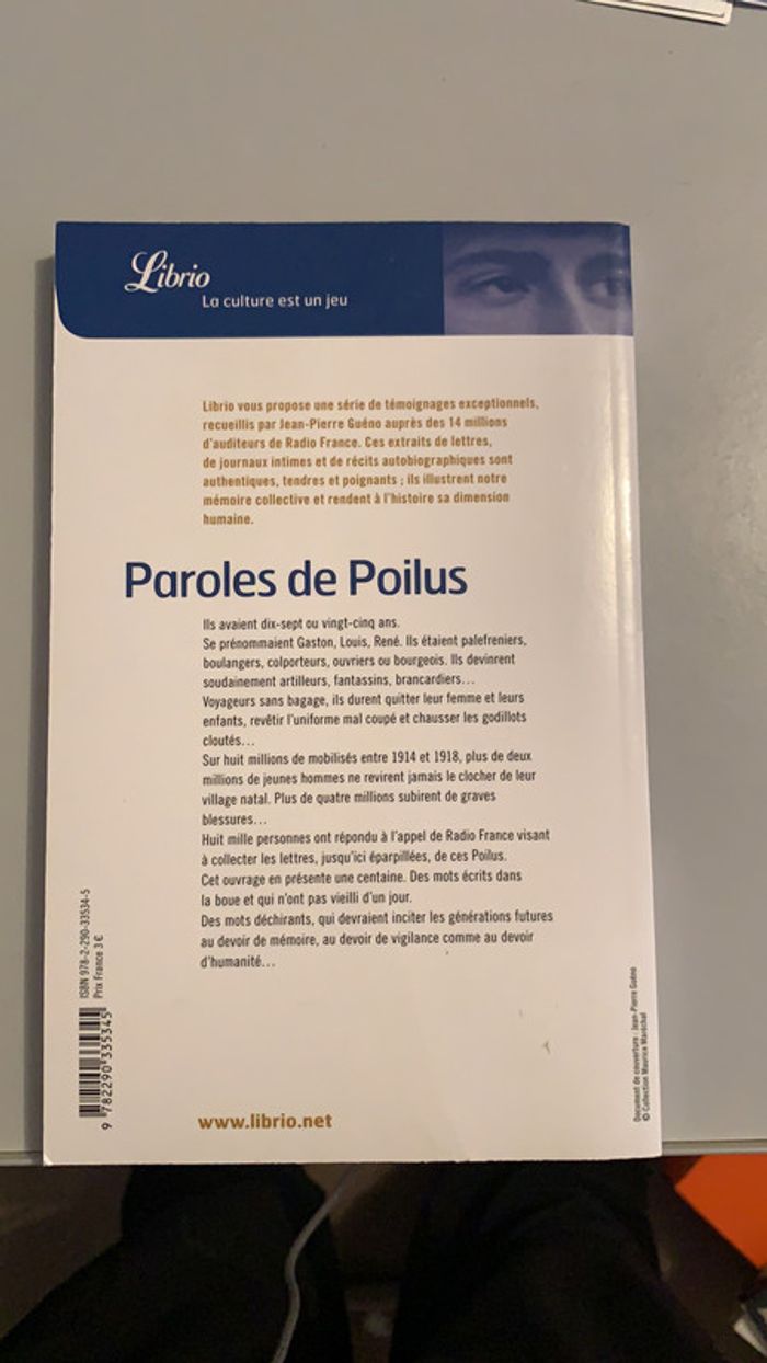 Livre paroles de poilus - photo numéro 2