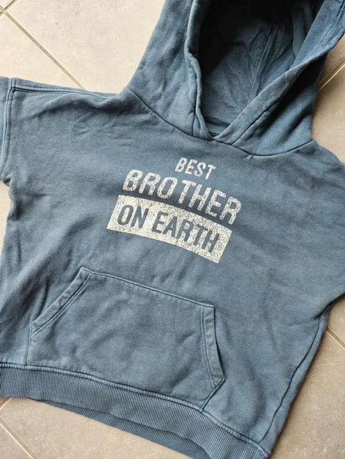 Sweat à capuche pour grand frère - photo numéro 2