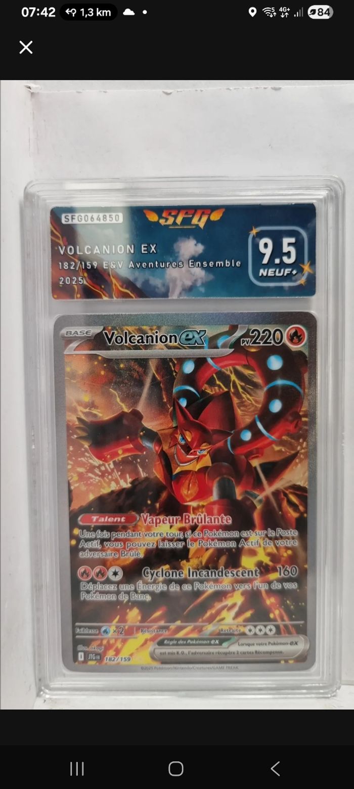VOLCANION EX Gradée 9.5 - photo numéro 2