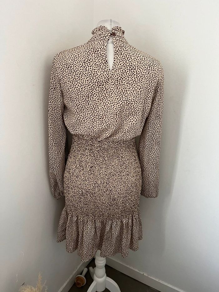 Robe beige à motifs cintrée SHEIN S - photo numéro 5