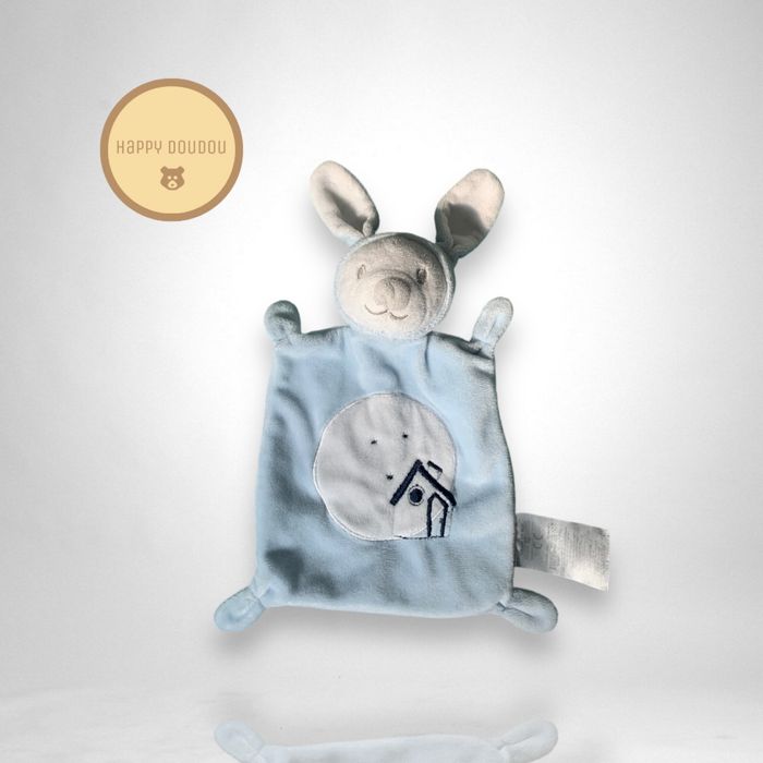 DOudou plat carré lapin bleu maison grain de blé DP330 - photo numéro 2