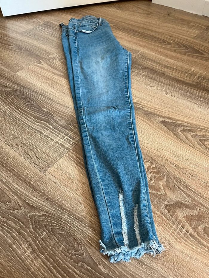Jean skinny bleu - photo numéro 5