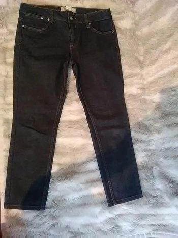 Pantacourt ou jean court femme en jean bleu foncé T40 - Jsfn denim