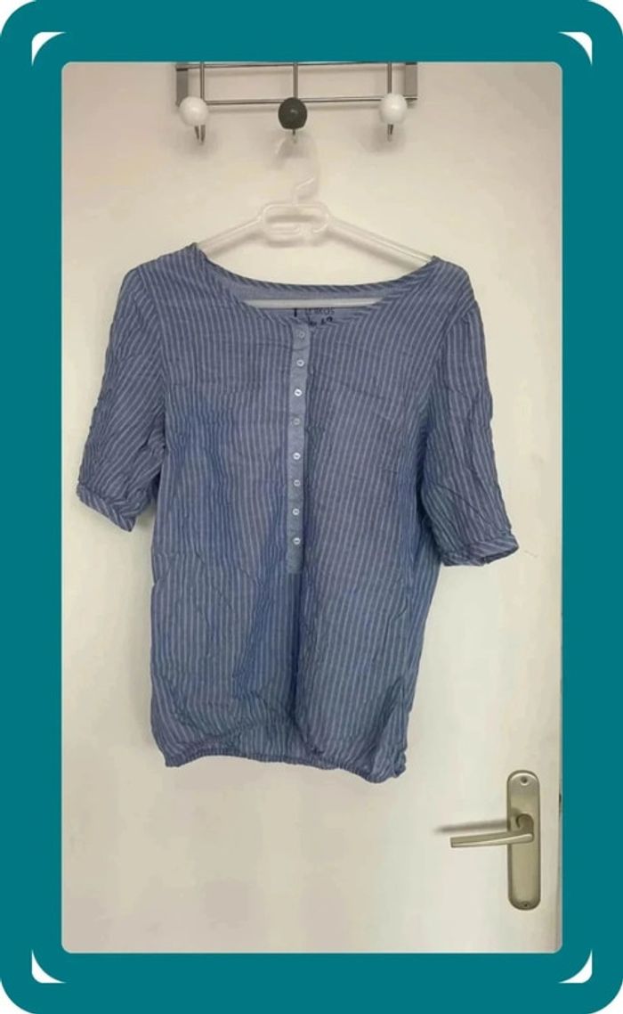 Tunique bleu rayures