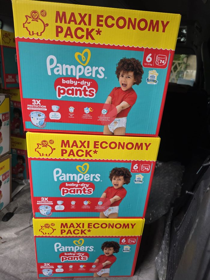 3 cartons Pampers Baby Dry Pants T6