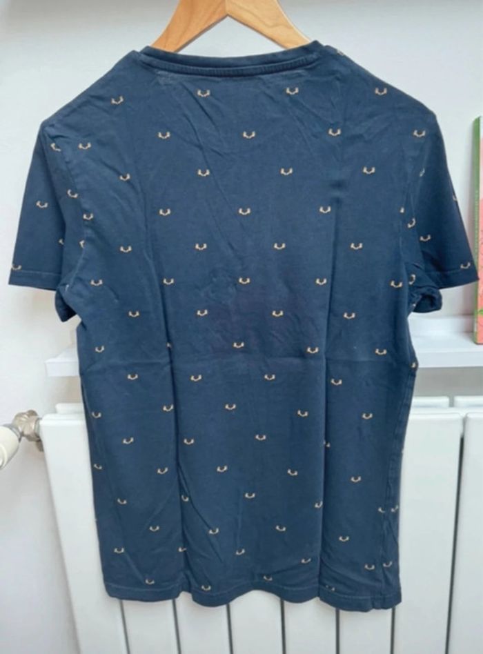 T-shirt marine avec motifs Pier One homme S - photo numéro 3