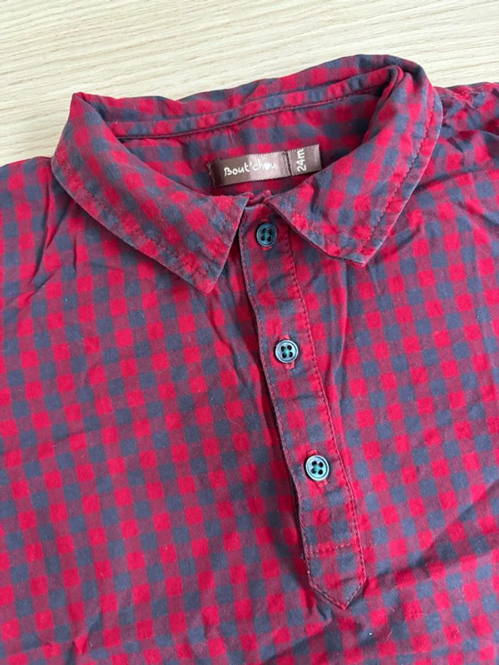 Chemise à carreaux Boutchou taille 24 mois - photo numéro 2