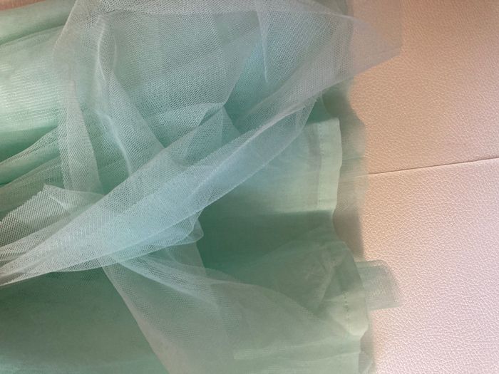 ensemble robe fleuri avec tulle et gilet court - photo numéro 4