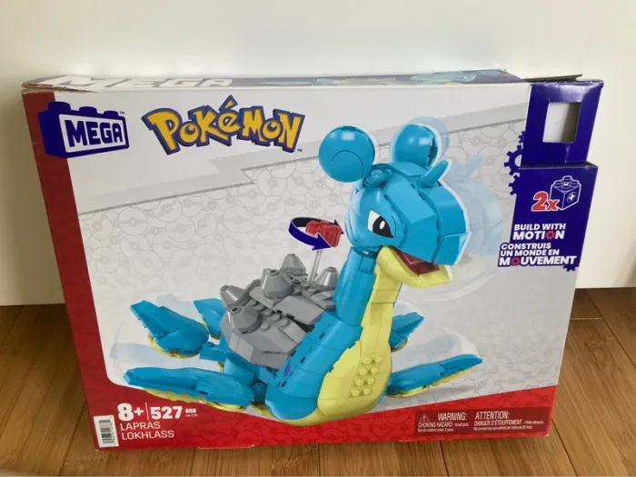 Pokemon Mega Figurine Lapras HKT26  fourni avec boite et notice plastifiée pour plus de plaisir - photo numéro 4
