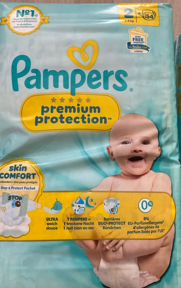 Pampers prenium protection taille 1 et 2 - photo numéro 3