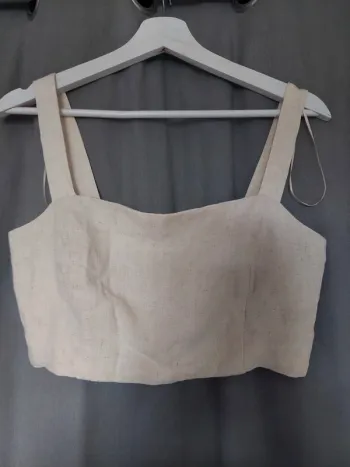 Top effet lin Stradivarius – Taille L – Très bon état