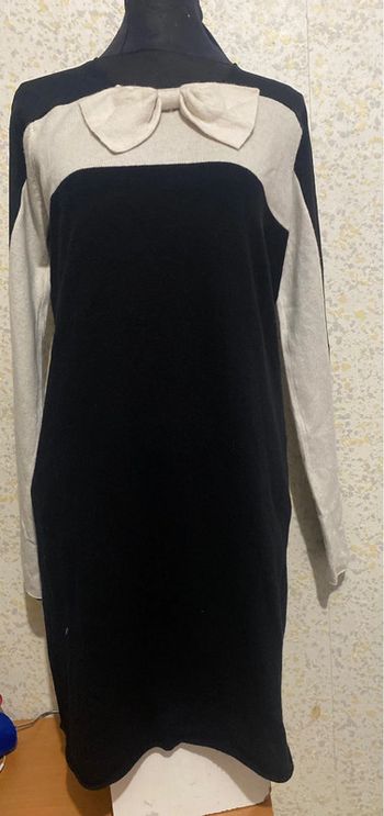 Robe twin set laine maille laine cachemire M