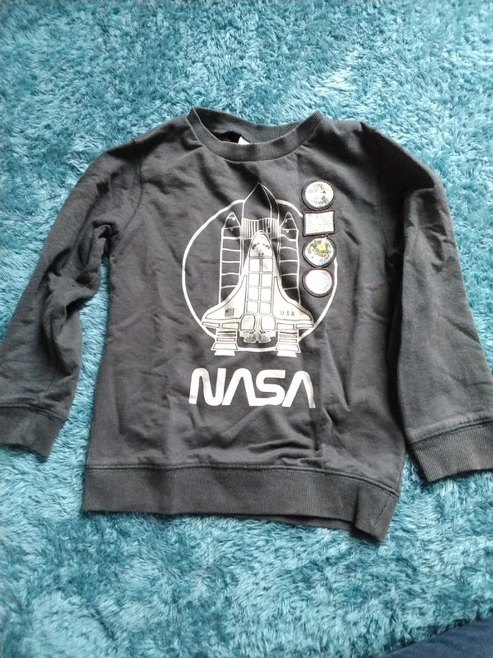 Sweat Nasa NOIR 6ans