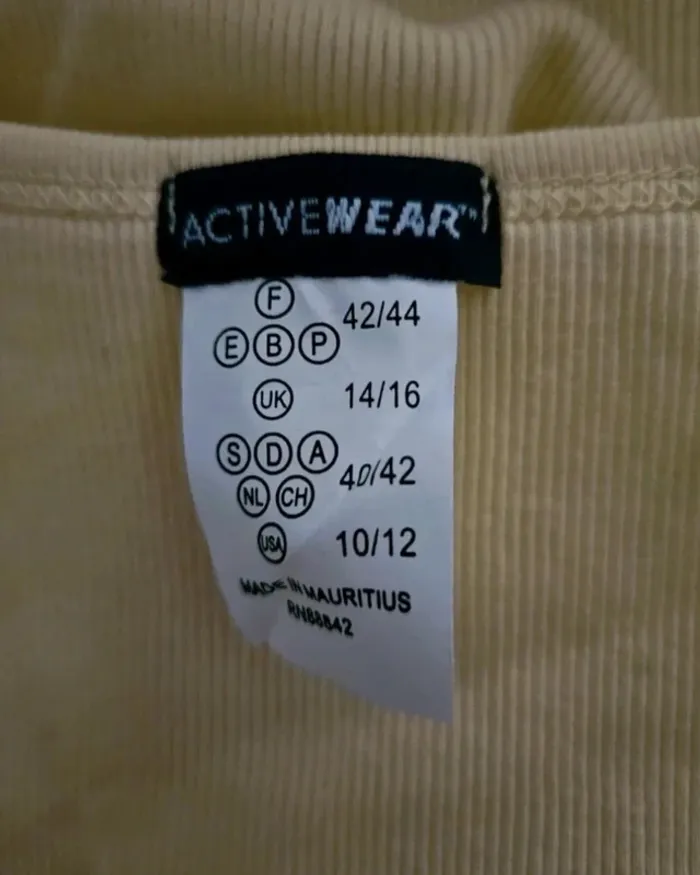 Debardeur vert anis avec fleur côté ActiveWear Taille 42/44 Neuf - photo numéro 4