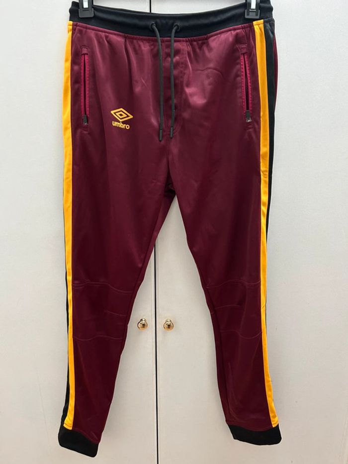 Jogging survêtement slim umbro  bordeaux et moutarde