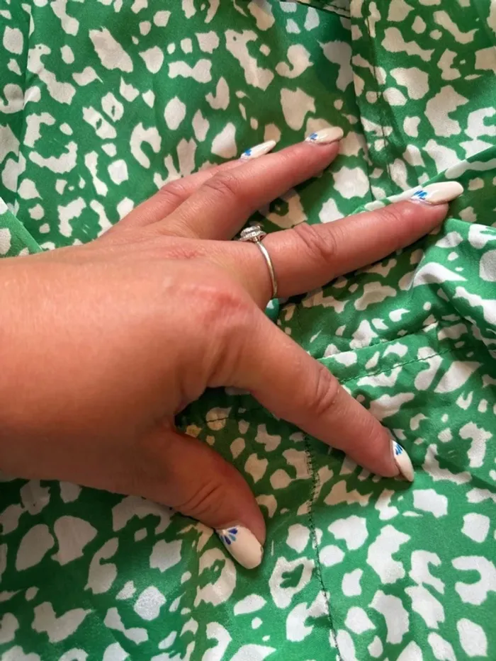 Robe longue verte et blanche GOA taille M - photo numéro 12