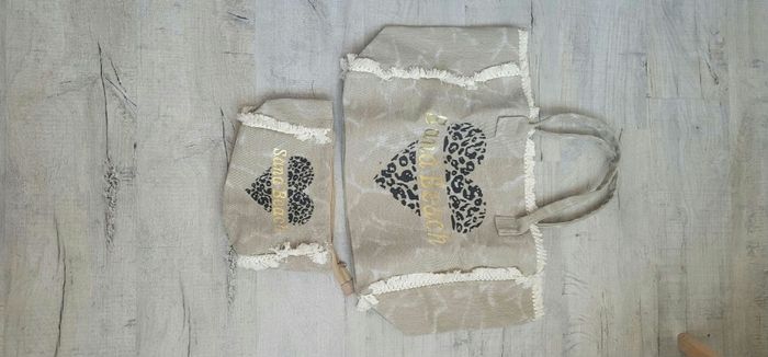 Grand sac et sa trousse assortie neuf