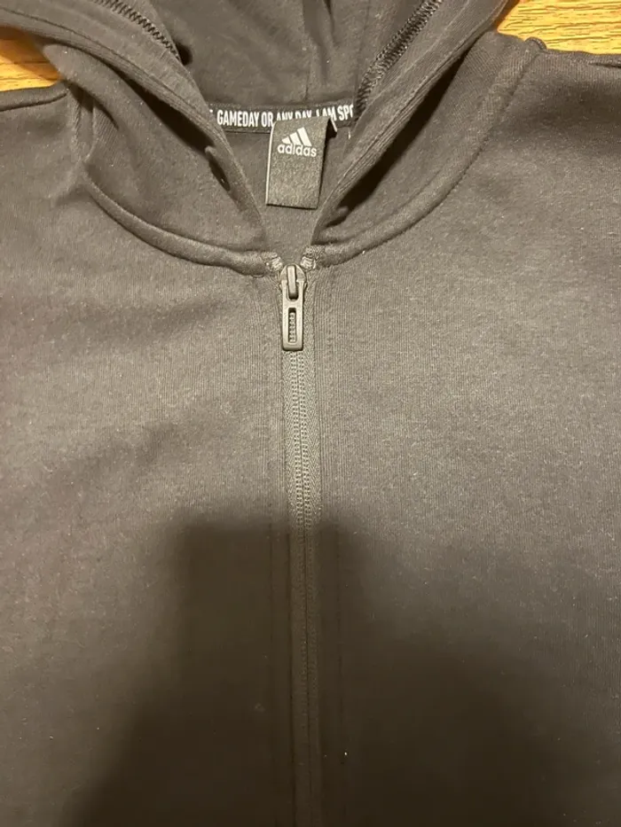 Sweat full zip à capuche adidas noir taille s - photo numéro 3