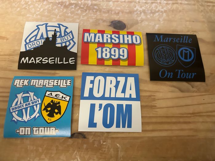 Lot 100 stickers exclusifs Marseille