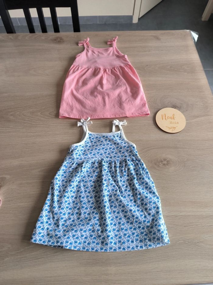 Lot de 2 robes 9 mois kiabi neuves