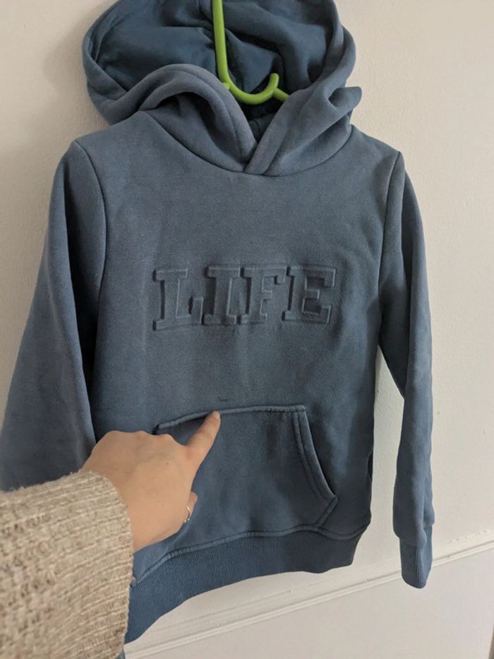 Sweat galerie Lafayette 8 ans bleu - photo numéro 2