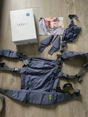 Portage préformé prefo de la marque Boba modèle Boba X couleurs chambray