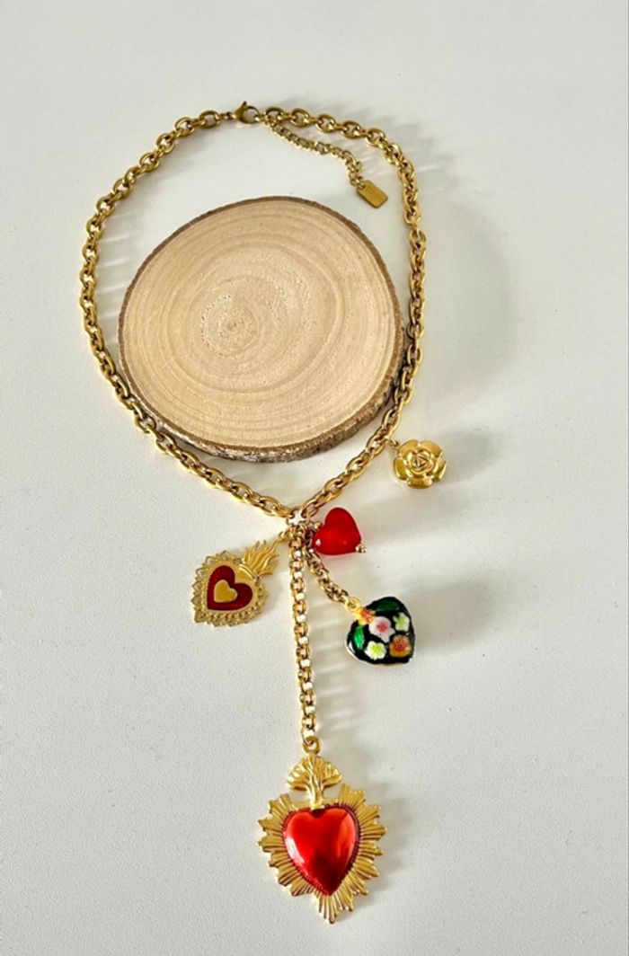 #Collier Y en acier inoxydable