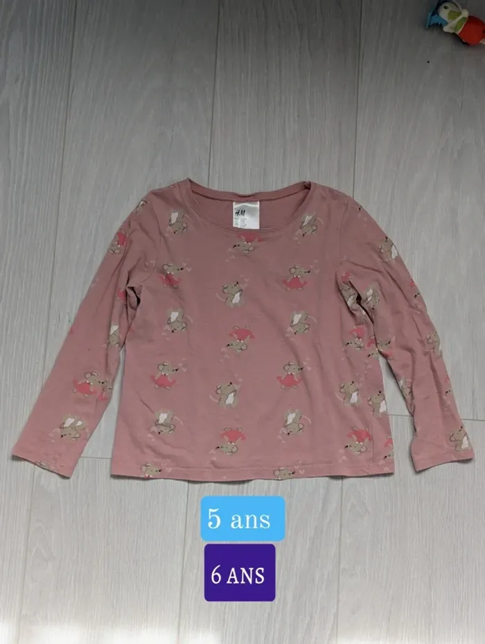 T-shirt manches longues h&M