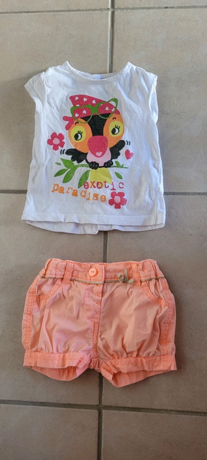 Ensemble bébé fille Kitchoun 6 mois