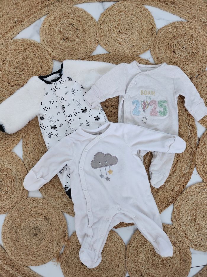 Lot de 3 pyjama 1 mois