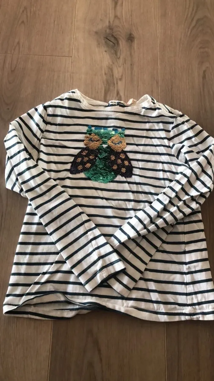 T-shirt DPAM rayé manches longues 10 ans