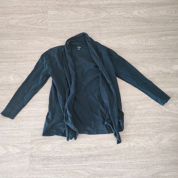 Gilet long bleu marine