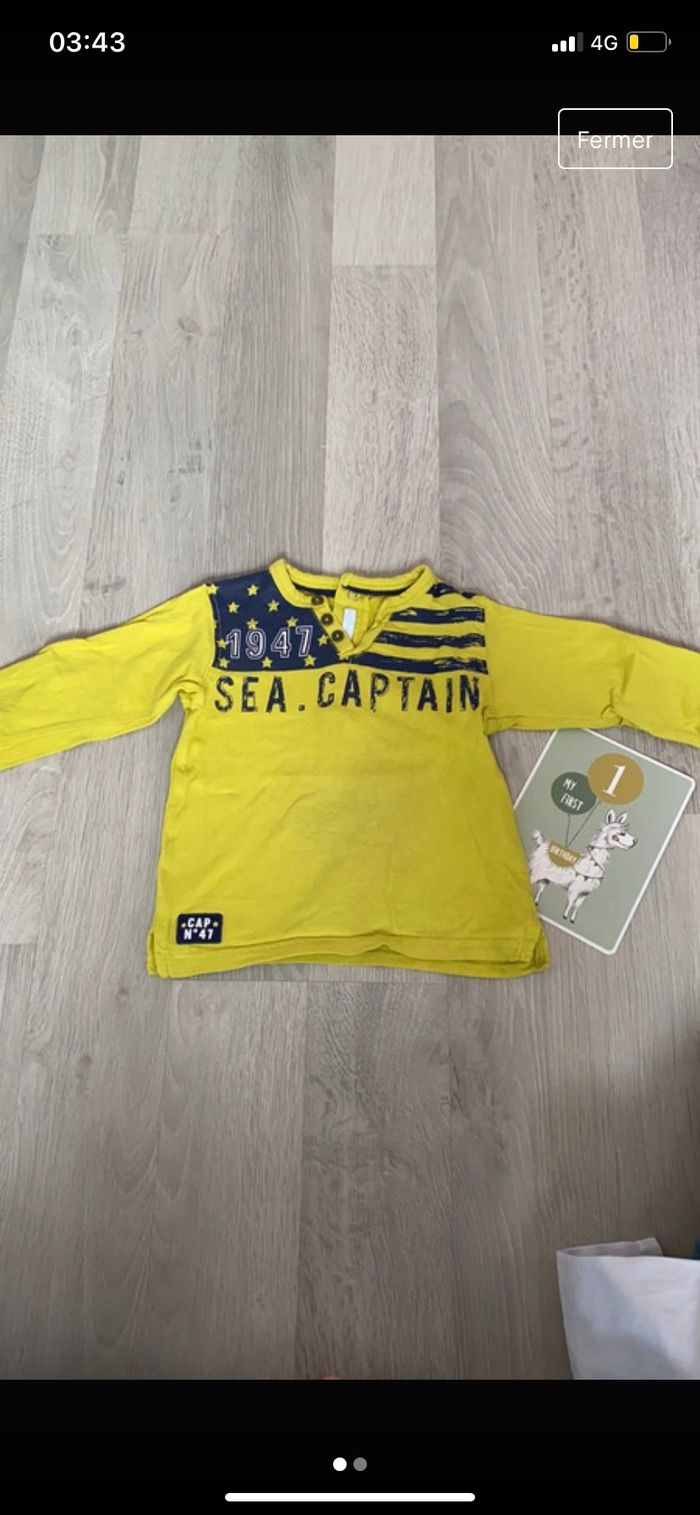 Tee shirt manche longue 12 mois