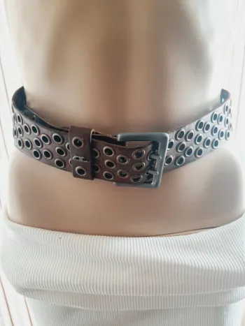 Jolie Ceinture cuir Marron homme Diesel