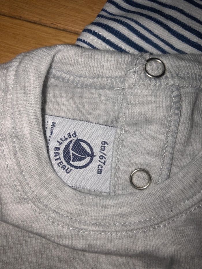 Lot 2 t-shirt 6 mois petit bateau - photo numéro 3