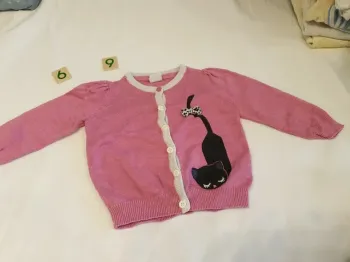 Gilet 9 mois chat H&M