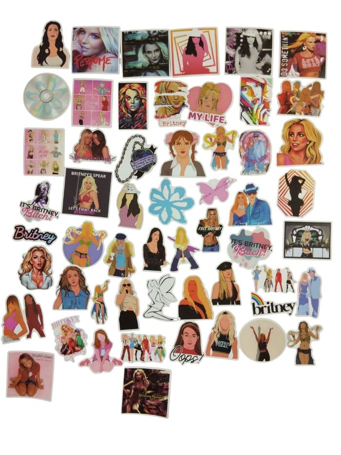Set 50 stickers autocollants Britney Spears